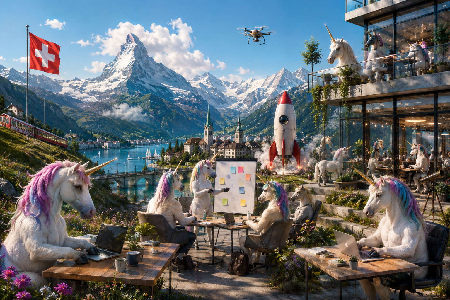 Einhörner in der Schweiz